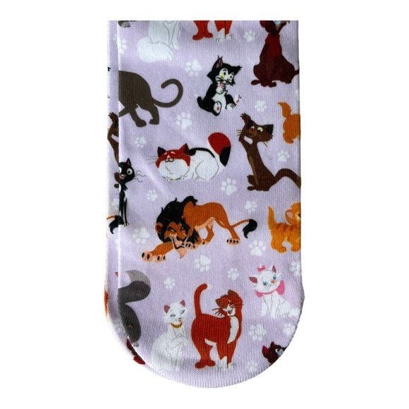Disney Cats of Disney Aristocats Simba Cheshire Cat Scar Figaro Lucifer Socks - Picture 7 of 8